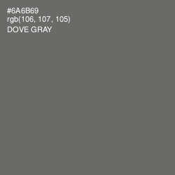 #6A6B69 - Dove Gray Color Image